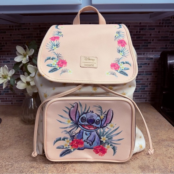 Loungefly Handbags - Loungefly Lilo and Stitch Tropical floral backpack
